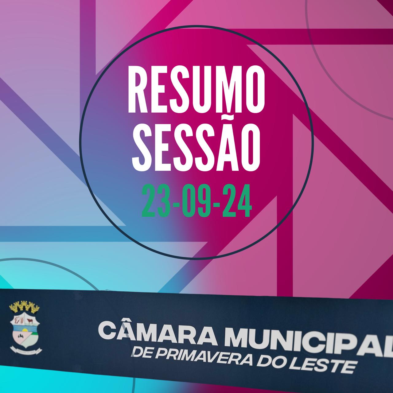    ☛ Resumo Sessão 23/09/24